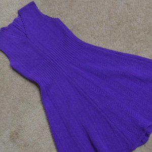 Vintage Purple heavy knit dress
